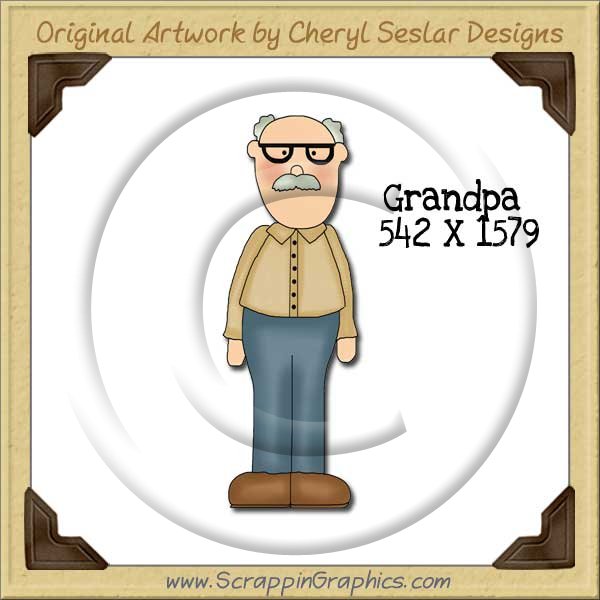 Granddad Single Graphics Clip Art Download - Click Image to Close