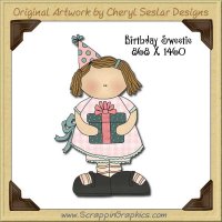 Birthday Sweetie Single Graphics Clip Art Download