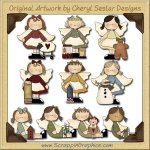Sweet Little Angels Collection Graphics Clip Art Download