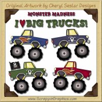 Monster Trucks Collection Graphics Clip Art Download