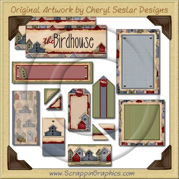 For The Birds Journaling Delights Digital Scrapbooking Graphics Clip Art Download - Click Image to Close