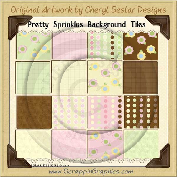 Pretty Sprinkles Background Tiles Clip Art Graphics - Click Image to Close