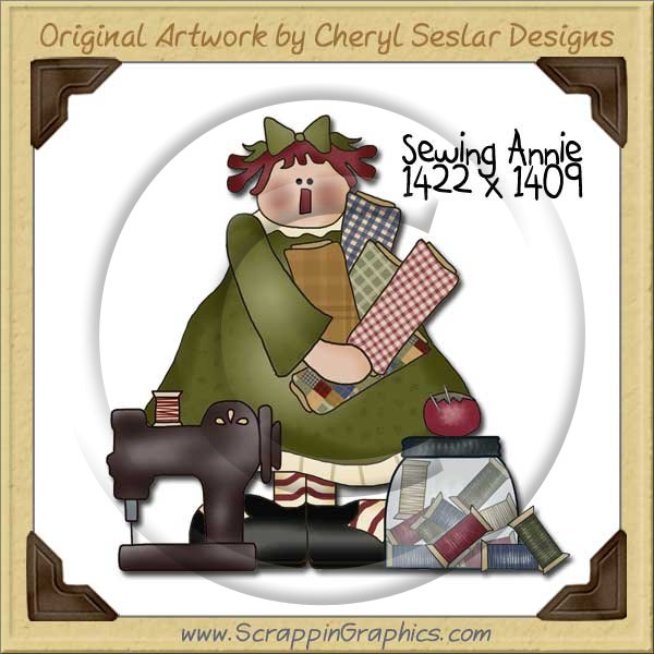 Sewing Annie Single Graphics Clip Art Download - Click Image to Close