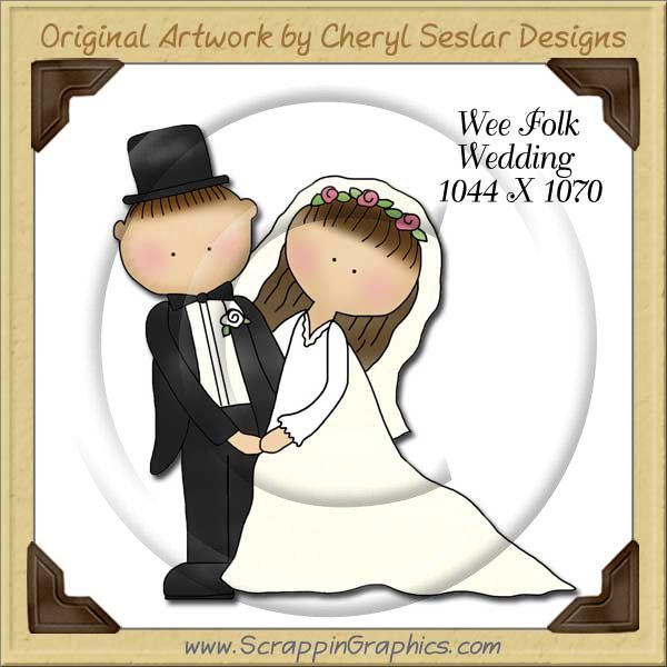 Wee Folk Wedding Single Graphics Clip Art Download - Click Image to Close
