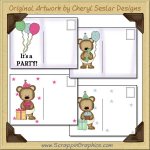 Baby Bear Birthday Postcard Collection Printable Craft Download