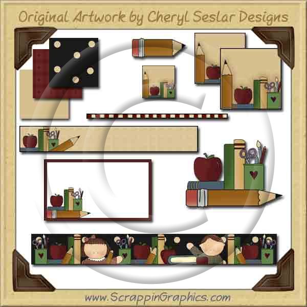 School Time Bargain Web Set Graphics Clip Art Download - Click Image to Close