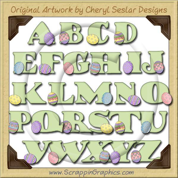 Spring Egg Alphabet & Numbers Clip Art Download - Click Image to Close