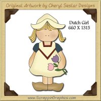 Dutch Girl Single Graphics Clip Art Download