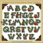 Little Witches Alphabet & Numbers Clip Art Download