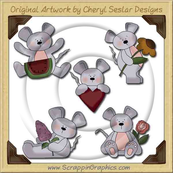 Sweet Little Mice Collection Graphics Clip Art Download - Click Image to Close