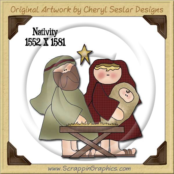 Nativity Single Graphics Clip Art Download - Click Image to Close