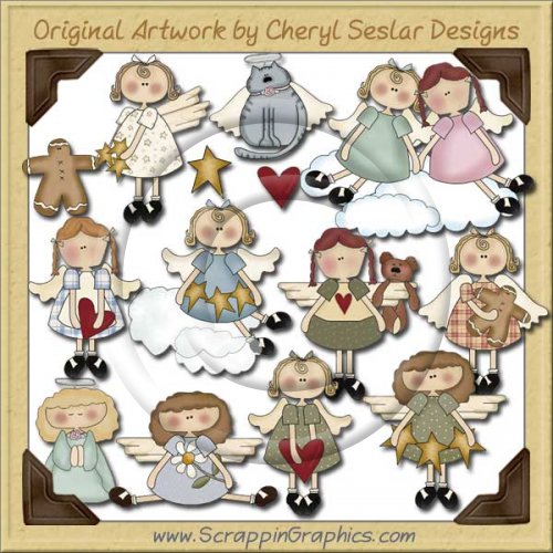 Heavenly Angels CD Collection Graphics Clip Art Download