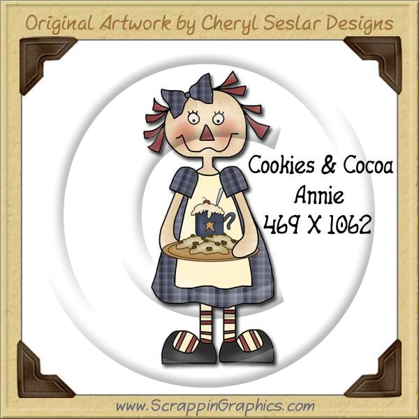 Cookies & Cocoa Annie Single Graphics Clip Art Download - Click Image to Close
