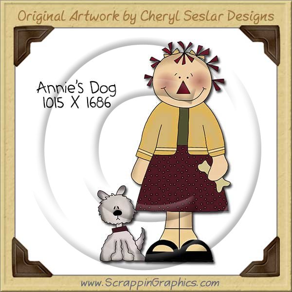 Annie's Dog Single Clip Art Graphic Download - Click Image to Close