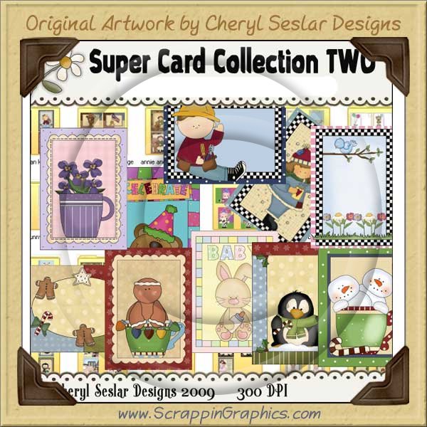 Super Card Sampler Collection Two Printable Craft Download - Click Image to Close