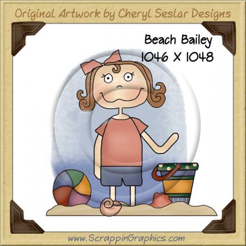 Beach Bailey Single Graphics Clip Art Download
