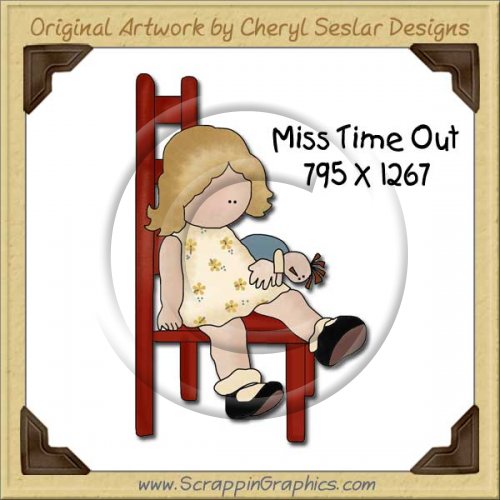 Miss Time Out Single Graphics Clip Art Download