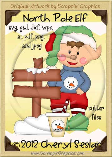 North Pole Elf Cutter Cutting Files Collection