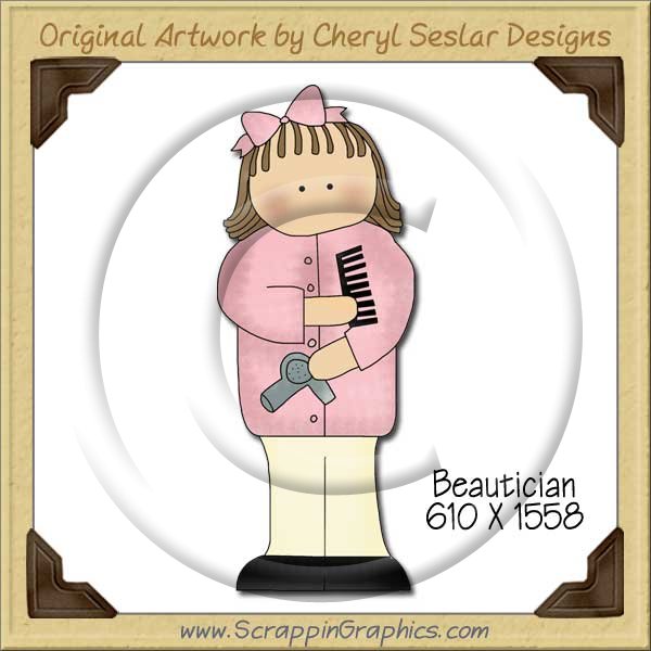 Beautician Single Graphics Clip Art Download - Click Image to Close