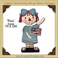 Wavin' Flag Annie Single Graphics Clip Art Download
