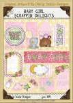 Baby Girl Scrappin' Delights Clip Art Graphics