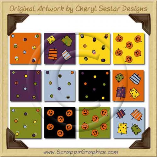Spooky Ookey Background Tiles Collection Graphics Clip Art Downl