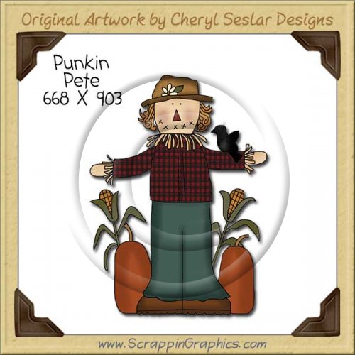 Punkin Patch Pete Single Clip Art Graphic Download
