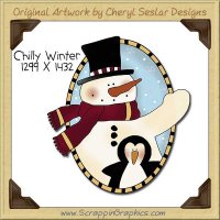 Chilly Winter Single Clip Art Graphic Download