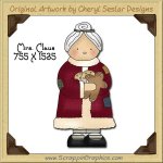Mrs Claus Single Graphics Clip Art Download