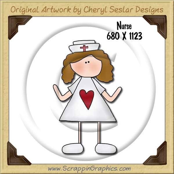 Nurse Single Graphics Clip Art Download - Click Image to Close
