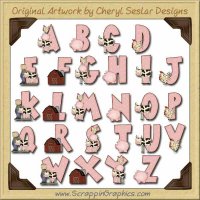 Farm Life Alphabet & Numbers Clip Art Download