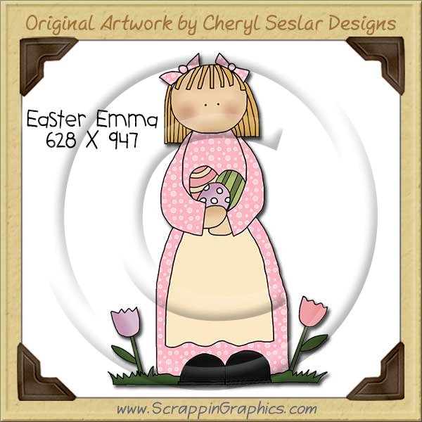 Easter Emma Single Clip Art Graphic Download - Click Image to Close