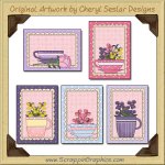 Pretty Teacups Cards Sampler Card Printable Craft Download