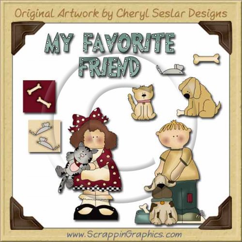 My Favorite Friend Collection Graphics Clip Art Download
