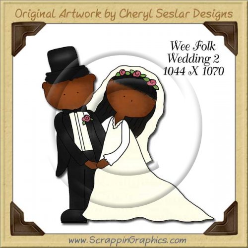 Wee Folk Wedding 2 Single Graphics Clip Art Download