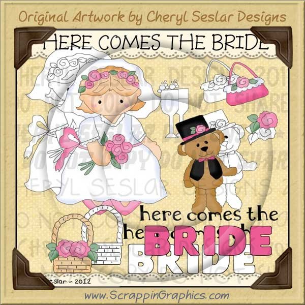 Here Comes The Bride Limited Pro Clip & Line Art Graphics - Click Image to Close
