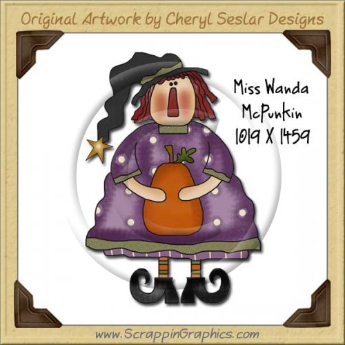 Miss Wanda McPunkin Single Graphics Clip Art Download