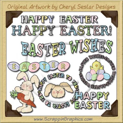 Happy Easter Sediments Limited Pro Graphics Clip Art Download
