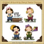 Sweet Little Girls Collection Graphics Clip Art Download