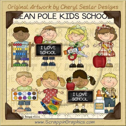 Bean Pole Kids School Limited Pro Clip Art Graphics
