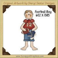 Football Boy Single Graphics Clip Art Download