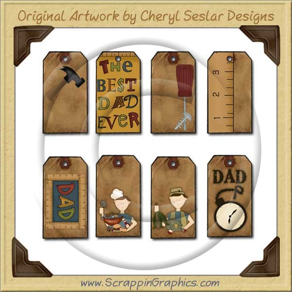 Dad Tags Collection Printable Craft Download - Click Image to Close