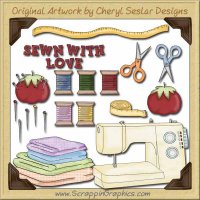 Sewing Elements Collection Graphics Clip Art Download