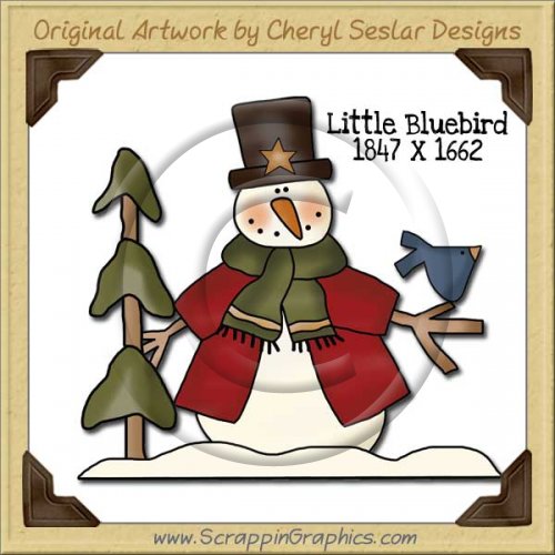 Little Bluebird Single Graphics Clip Art Download