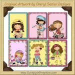 Huckleberry Friends Greeting Card Sampler Collection Printable Download