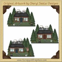 Mountain Retreat Limited Pro Graphics Clip Art Download