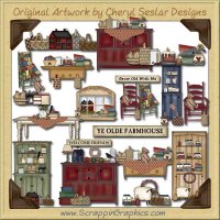 Farmhouse Collection Clip Art Download