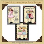 Cutie Cards One Sampler Collection Printable Craft Download