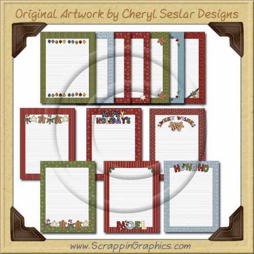 Christmas Stationary Graphics Clip Art Download