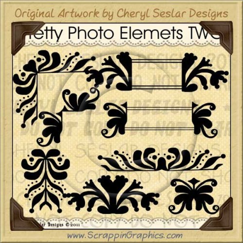 Pretty Photo Elements Two Limited Pro Clip Art Graphics